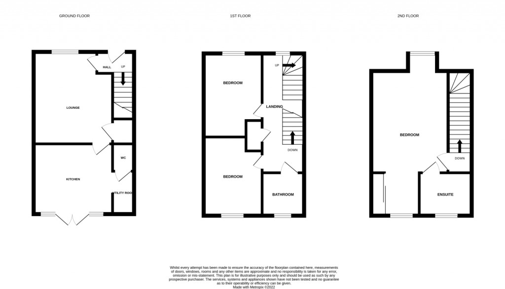 Floorplans For Tollemache Walk, Felixstowe