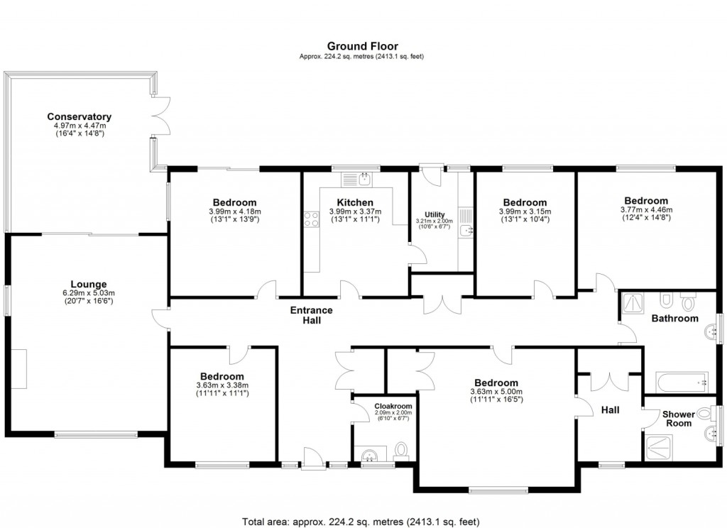 Floorplans For Summerfield Close, Ipswich, Suffolk, IP4