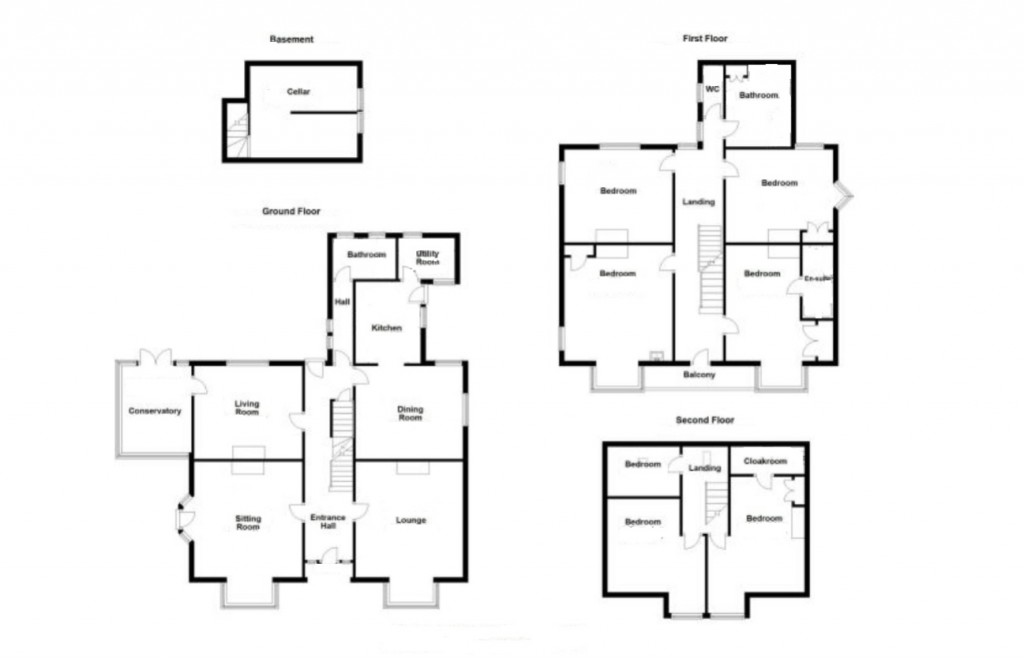 Floorplans For Priory Road, Felixstowe