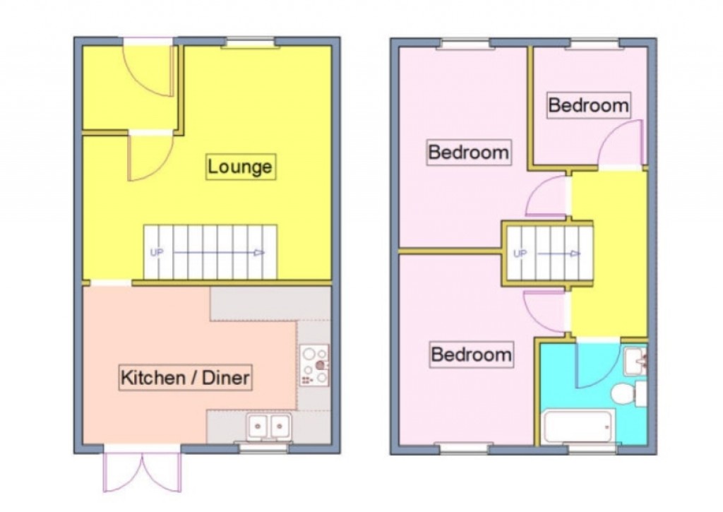 Floorplans For Grange Farm Avenue, Felixstowe