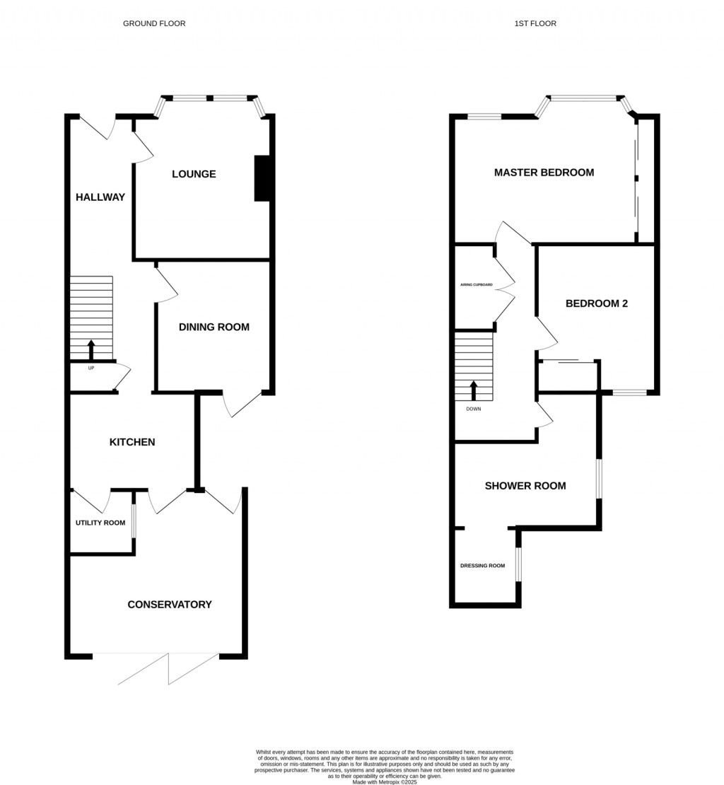 Floorplans For Manor Terrace, Felixstowe
