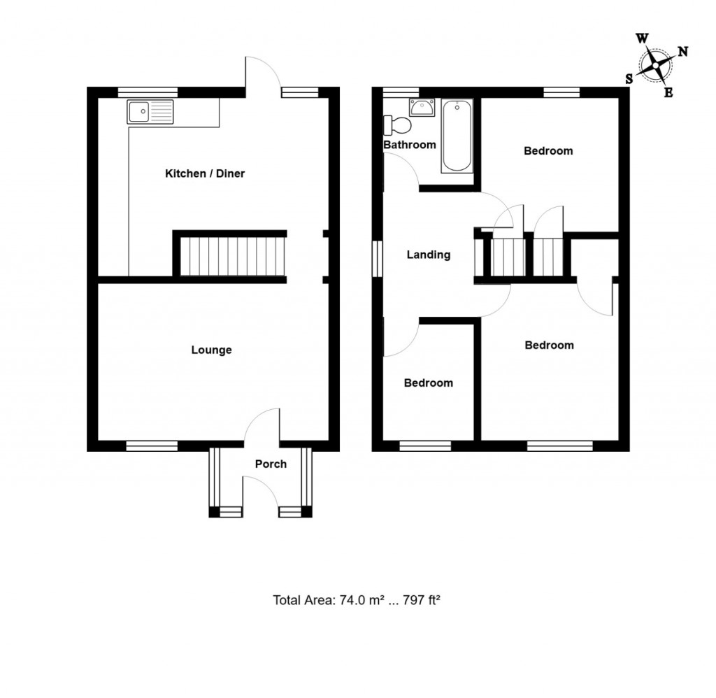 Floorplans For Recreation Close, Felixstowe