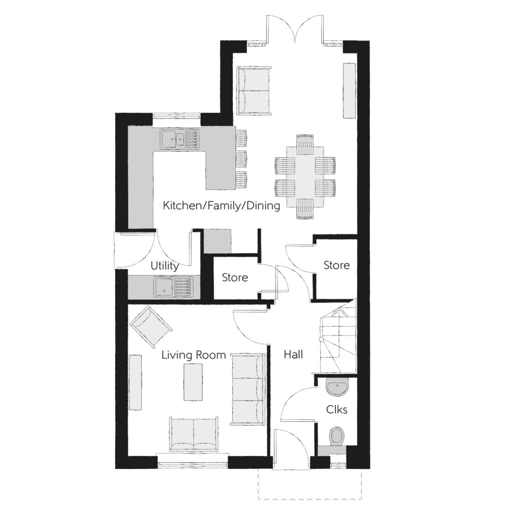 Floorplans For The Mason, Kingsfleet Park, Trimley St Martin