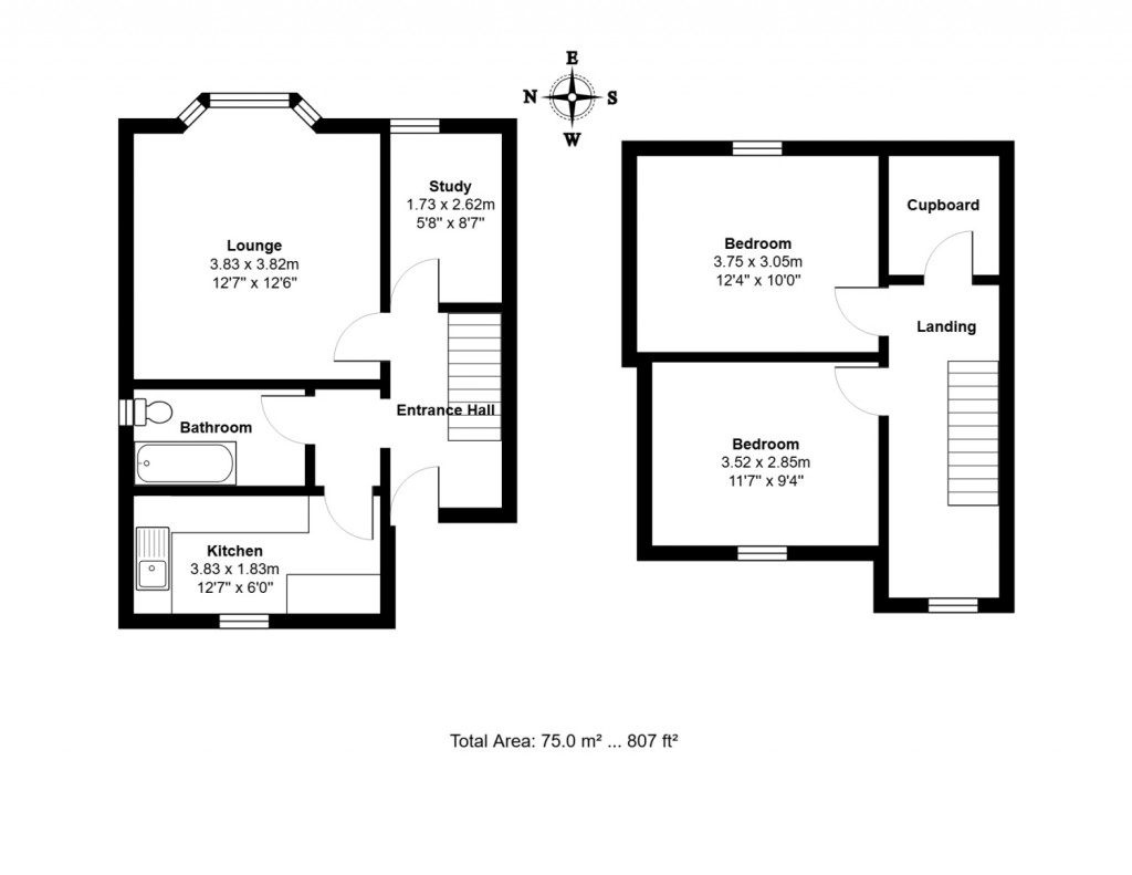Floorplans For Leopold Road, Felixstowe