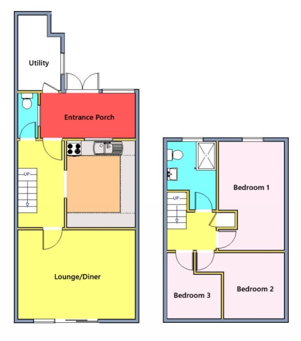 Floorplans For Cornwall Road, Felixstowe