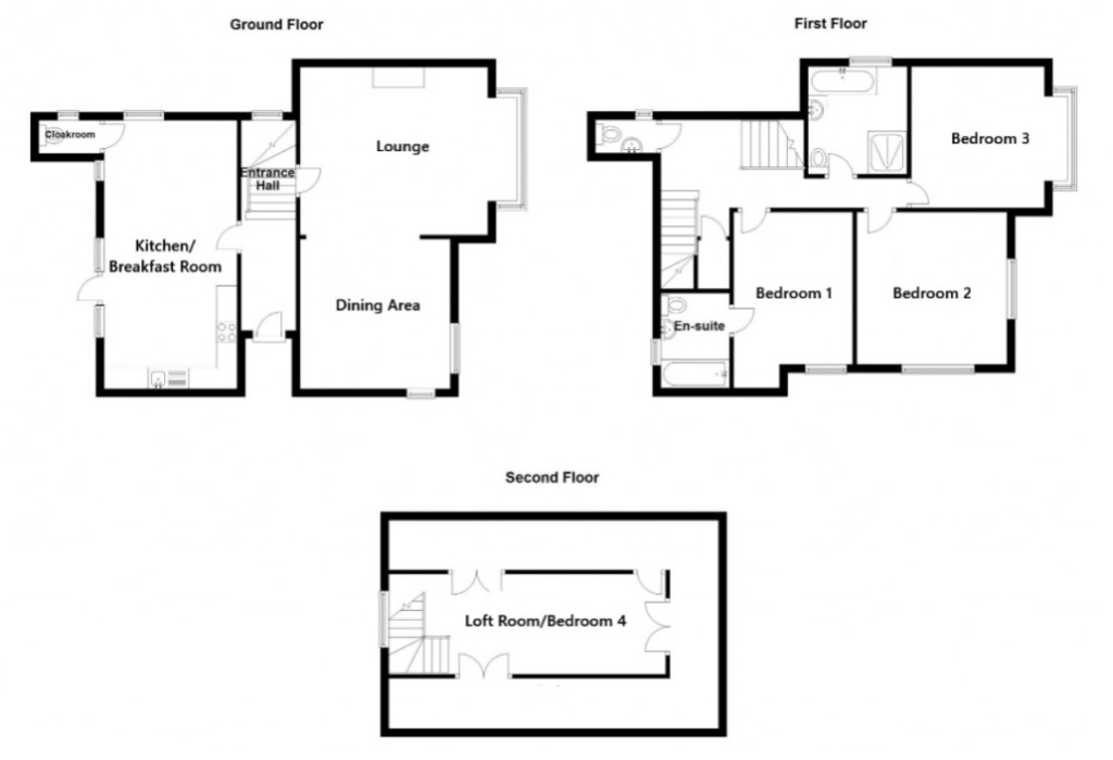 Floorplans For Riby Road, Felixstowe