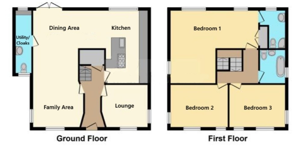 Floorplans For High Road, Trimley St. Mary