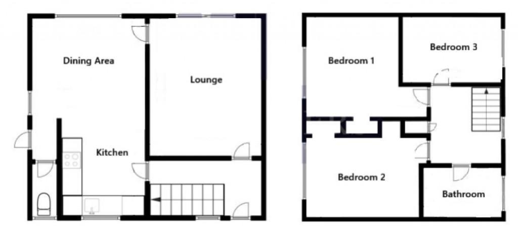 Floorplans For Elizabeth Way, Felixstowe