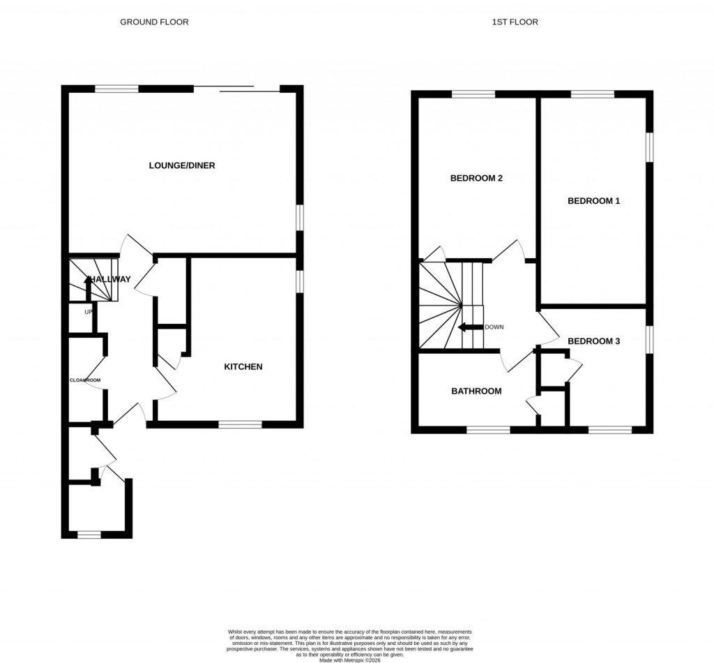 Floorplans For Cornwall Road, Felixstowe