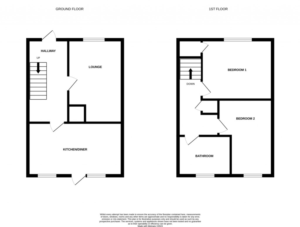 Floorplans For Cage Lane, Felixstowe