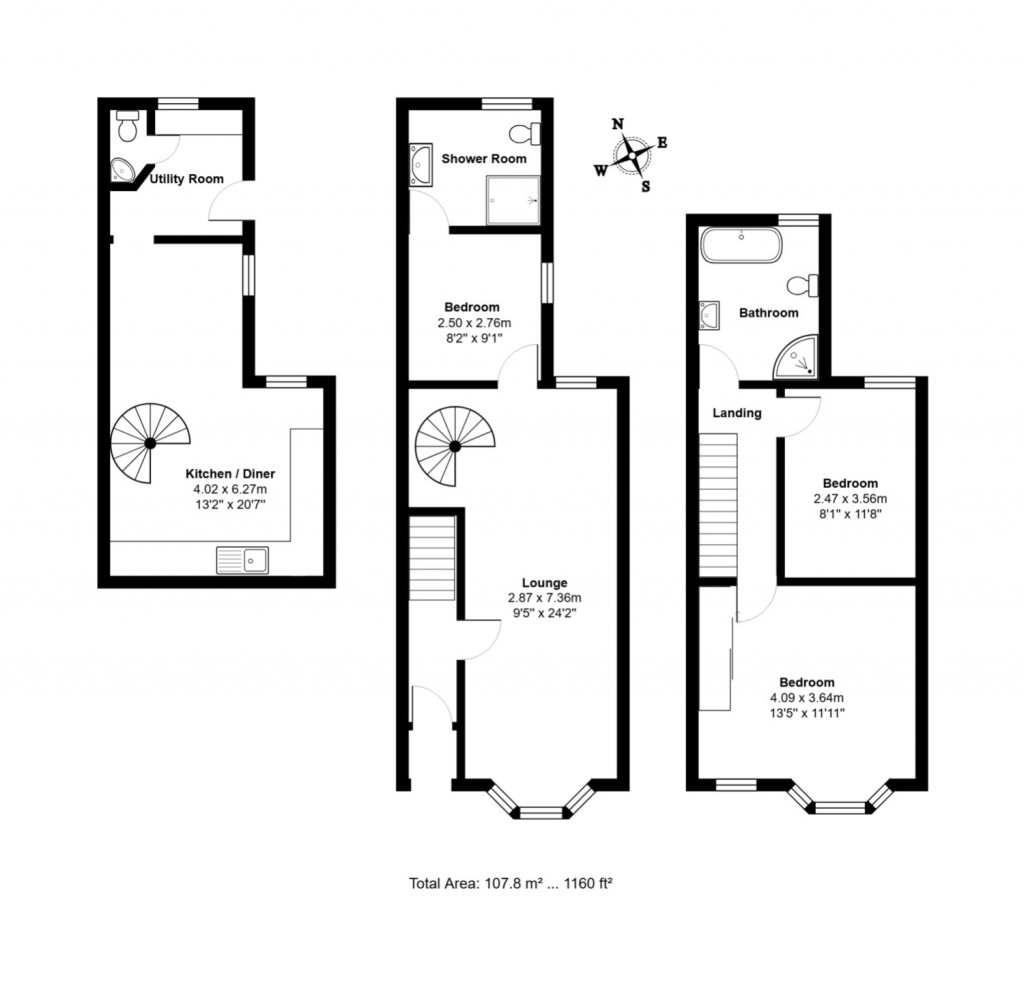 Floorplans For Hervey Street, Ipswich