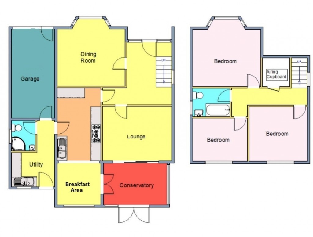 Floorplans For Garrison Lane, Felixstowe