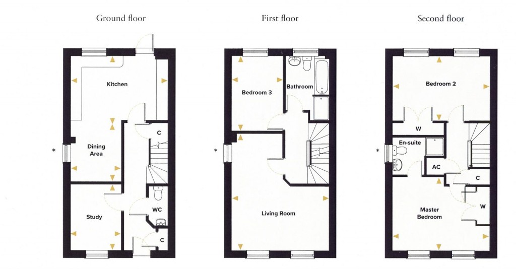 Floorplans For Onehouse Way, Stowmarket