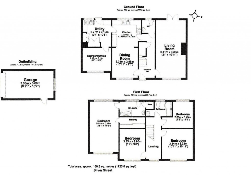 Floorplans For Silver Street, Old Newton, Stowmarket