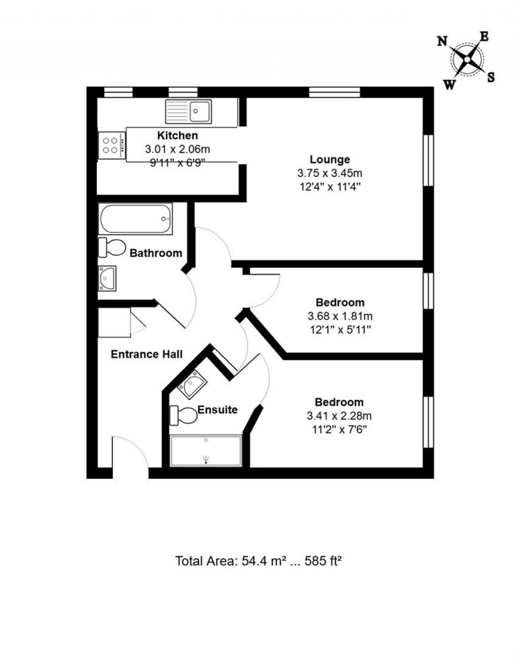 Floorplans For Windsor Court, Needham Market, Ipswich