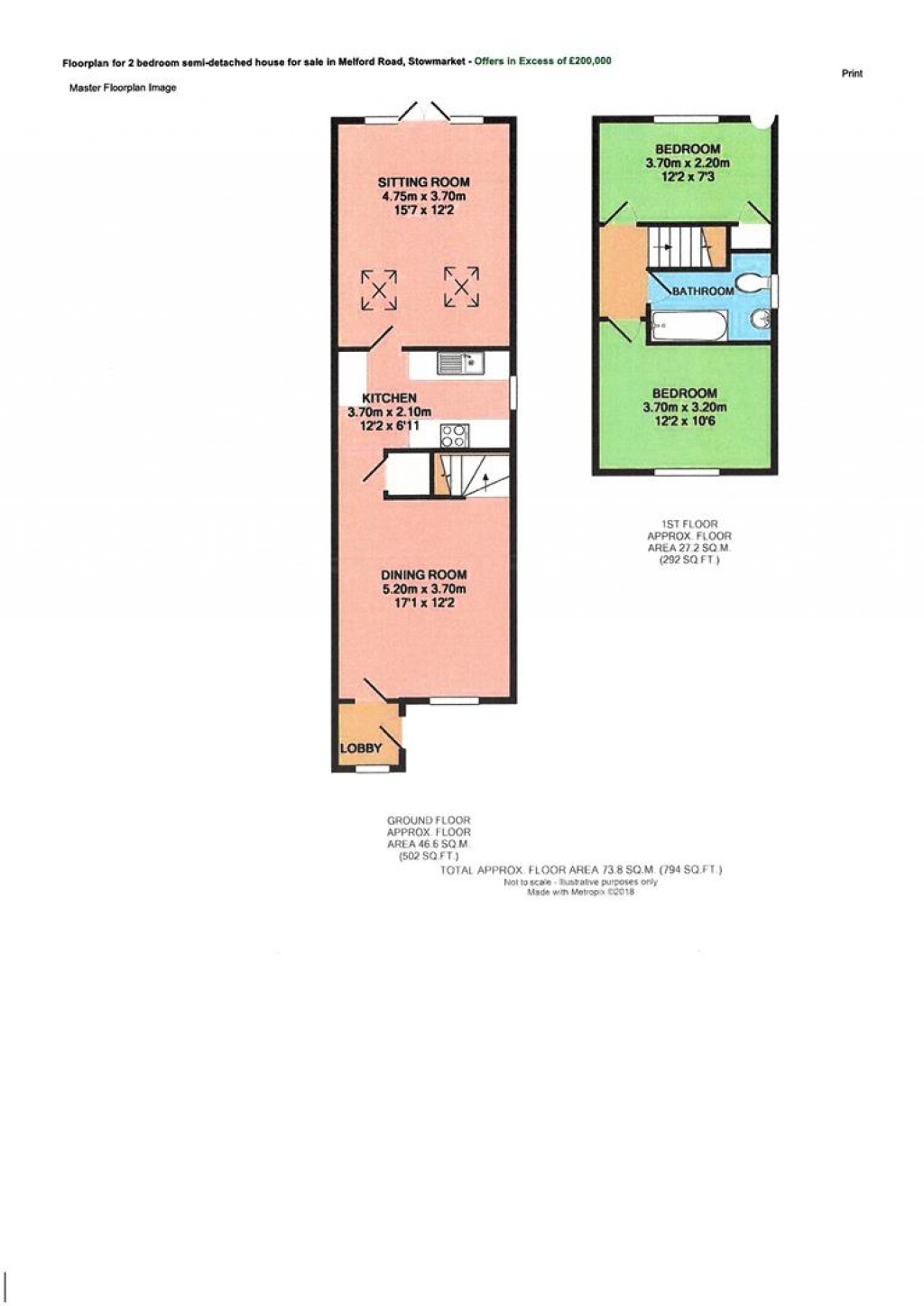 Floorplans For Melford Road, Stowmarket