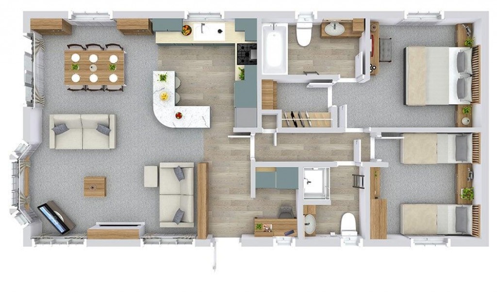 Floorplans For Pettaugh Road, Stonham Aspal, Stowmarket