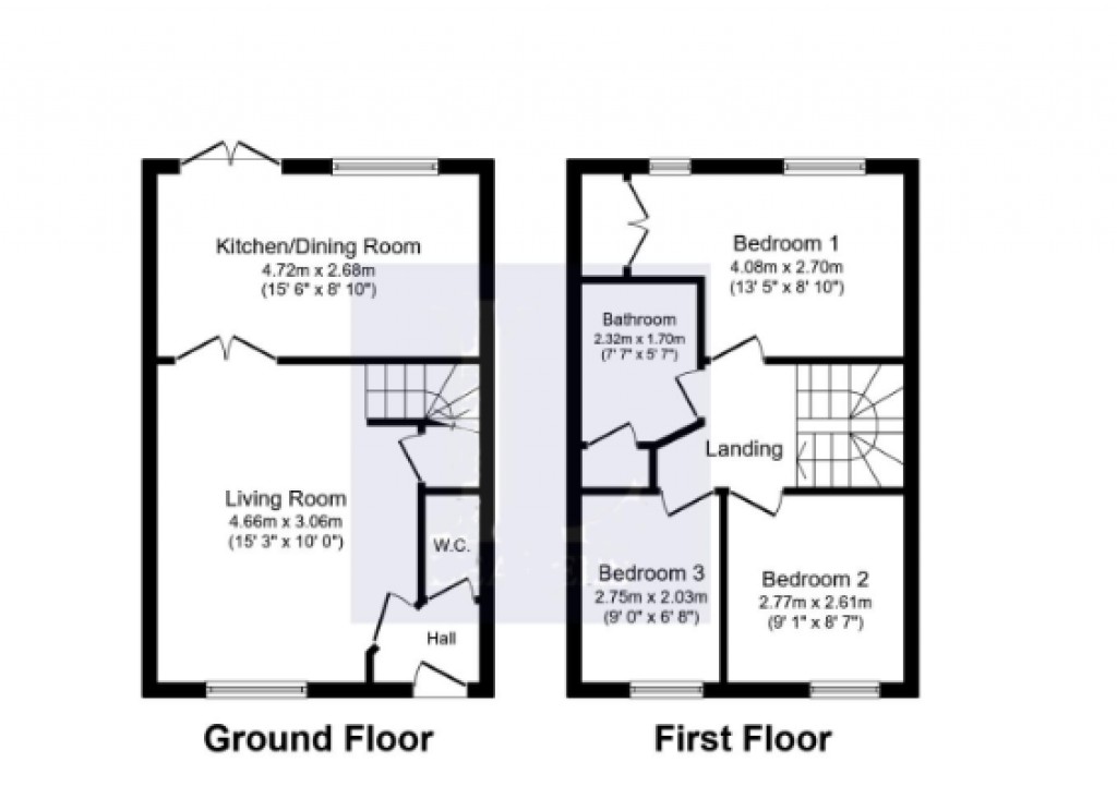 Floorplans For Heron Close, Stowmarket