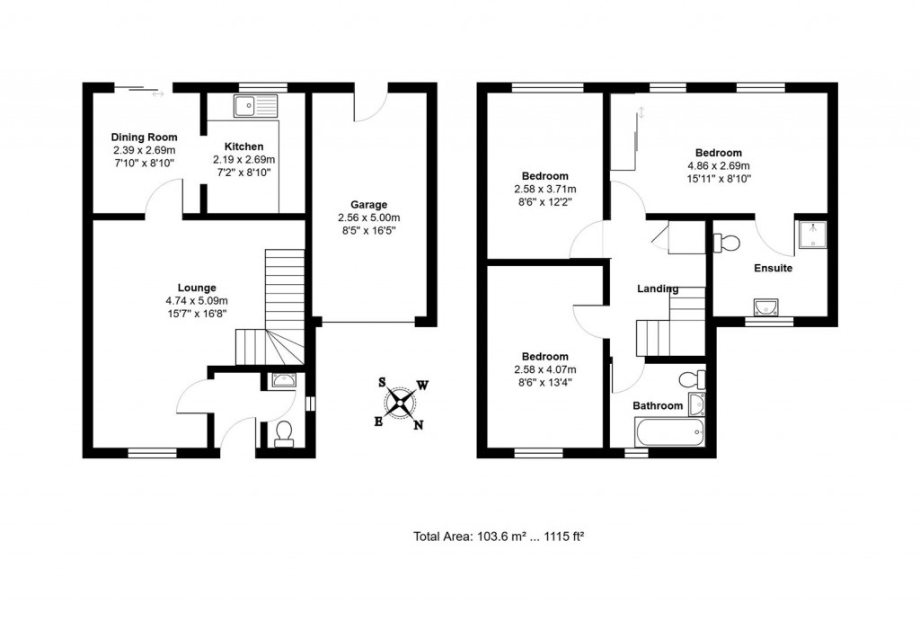 Floorplans For Robin Close, Stowmarket