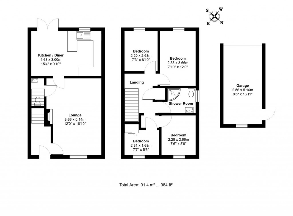 Floorplans For Victoria Road, Stowmarket