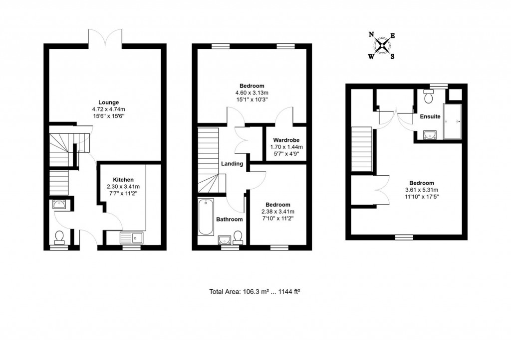 Floorplans For Brambling Close, Stowmarket