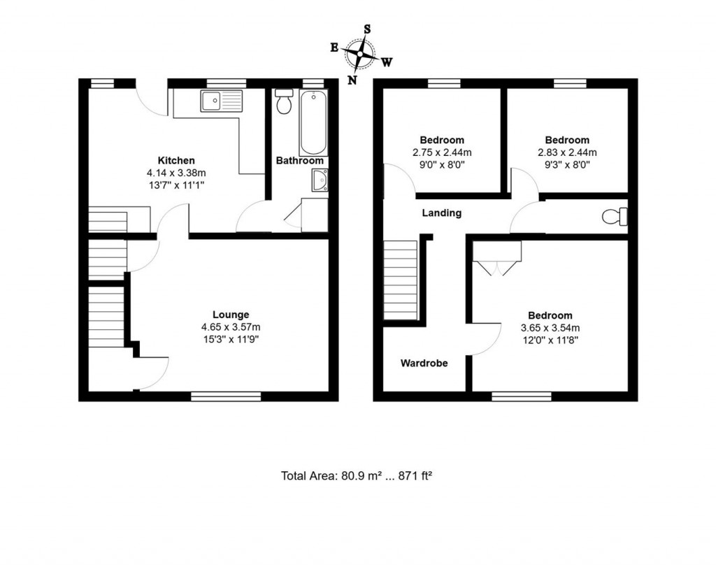 Floorplans For Stowupland Street, Stowmarket