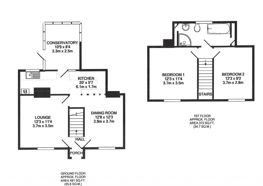 Floorplans For Church Road, Stowupland,