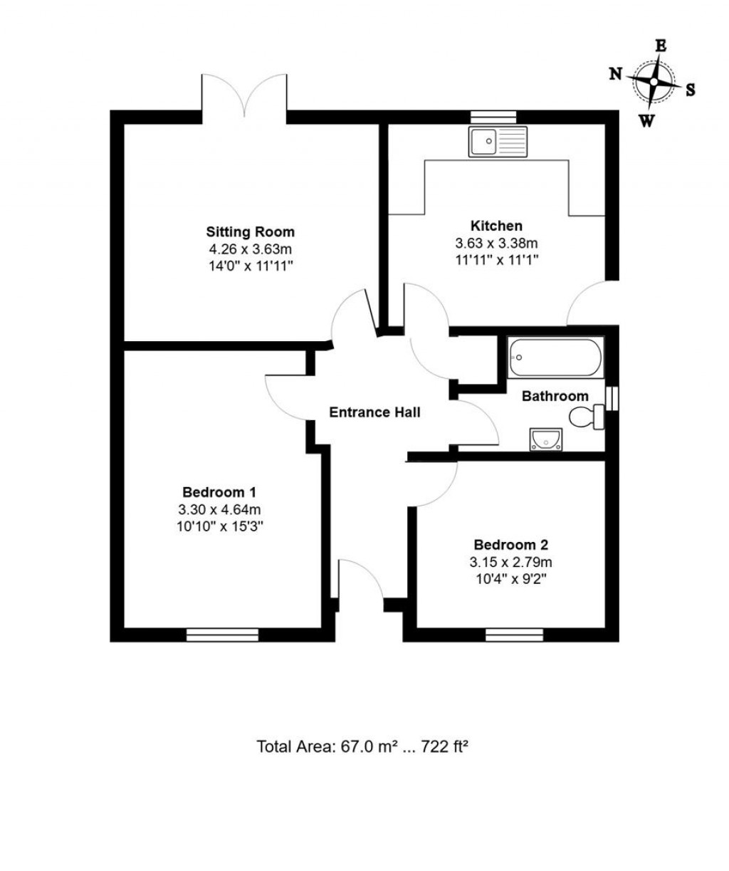 Floorplans For Pettiward Close, Great Finborough, Stowmarket
