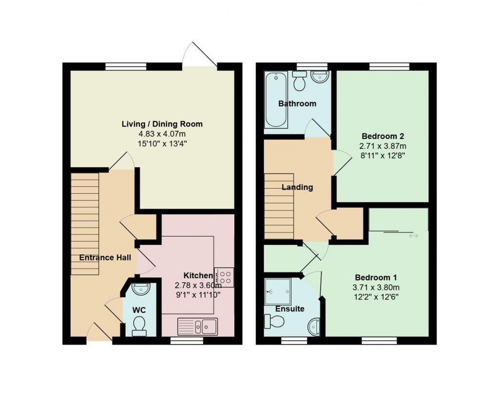 Floorplans For Buzzard Rise, Stowmarket