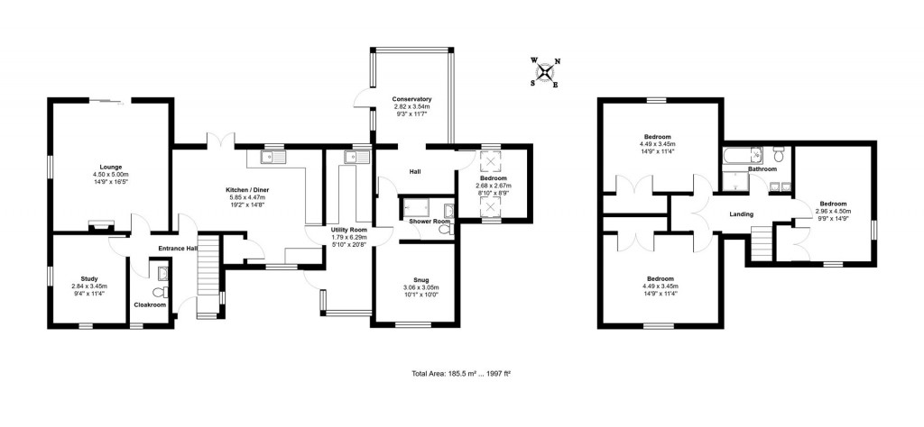 Floorplans For Cow Green, Bacton, Stowmarket