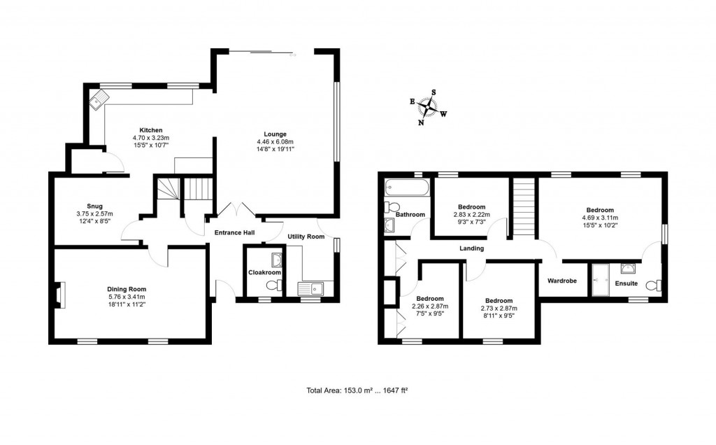 Floorplans For Brettenham Road, Buxhall, Stowmarket