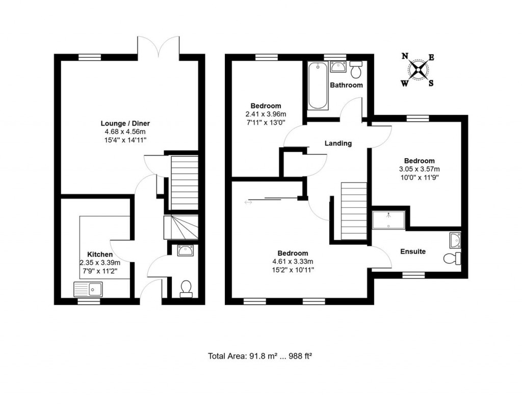 Floorplans For Buzzard Rise, Stowmarket
