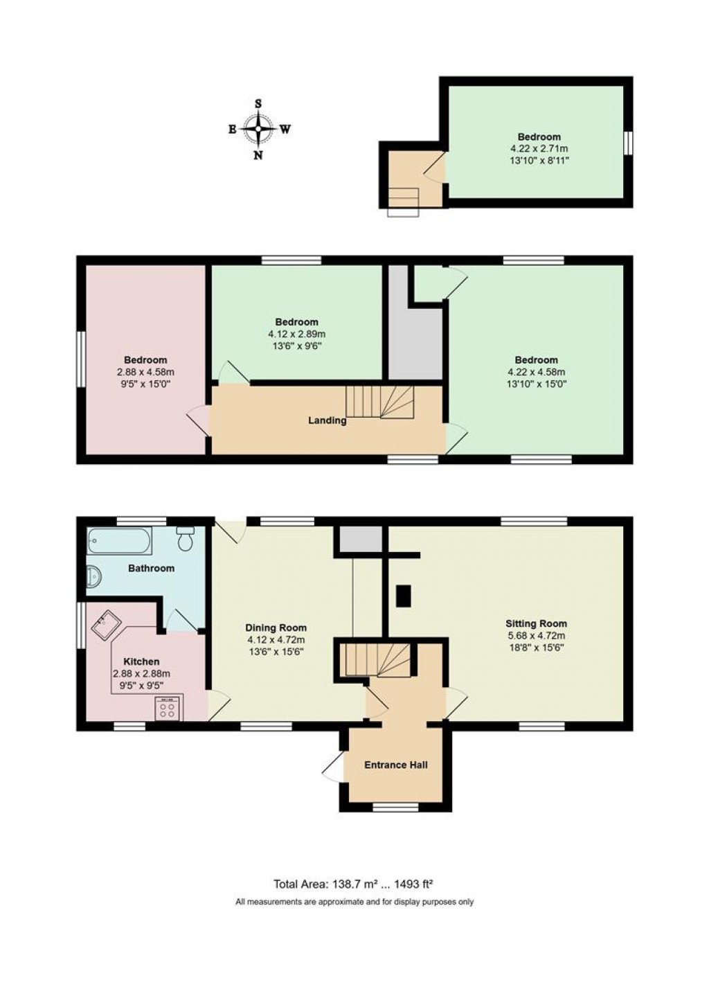 Floorplans For Sandy Lane, Battisford, Stowmarket