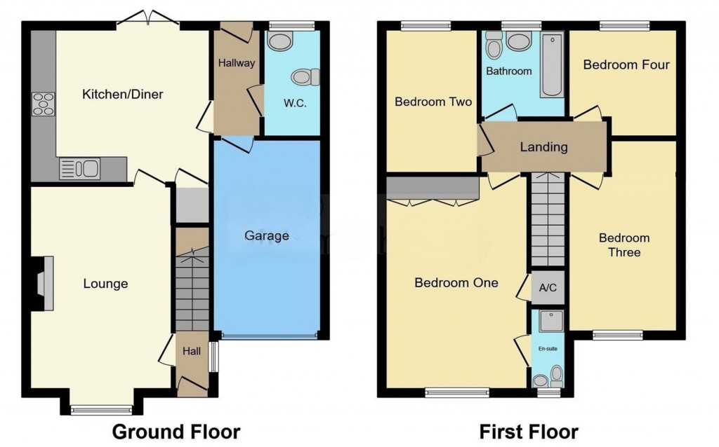 Floorplans For Brambling Close, Stowmarket