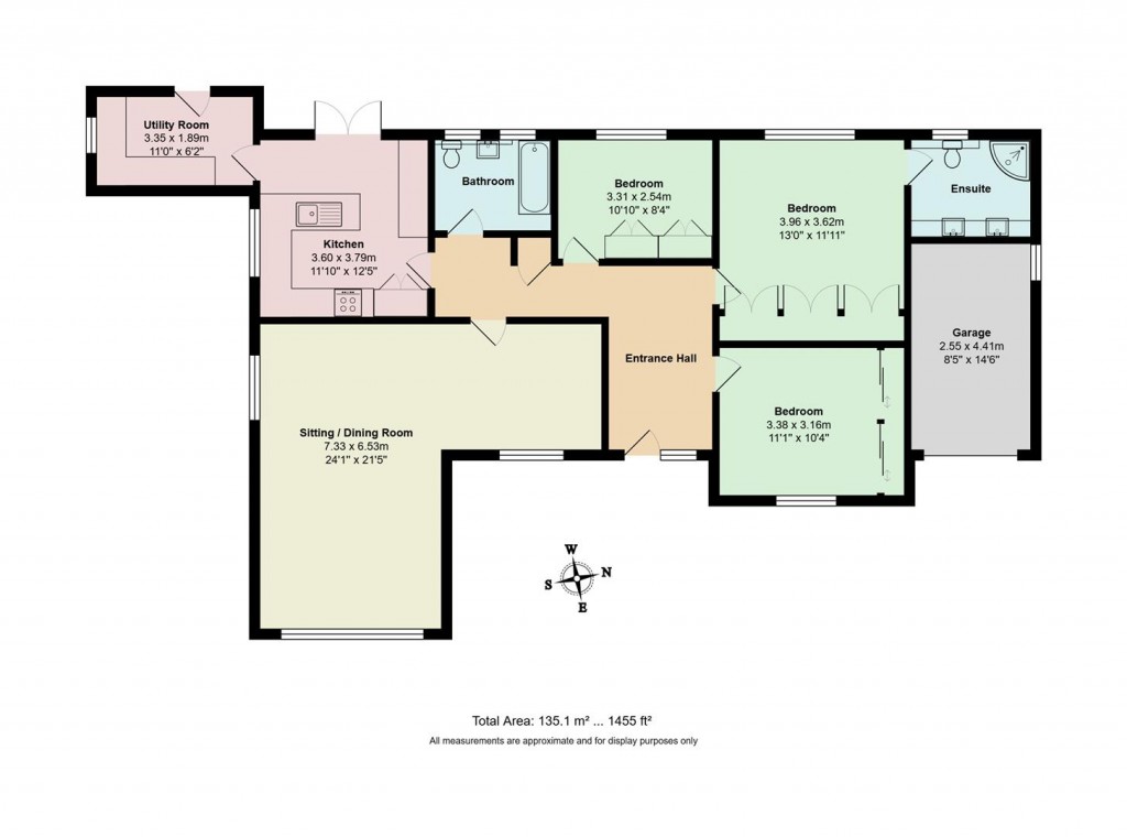 Floorplans For Saxham Street, Stowupland, Stowmarket