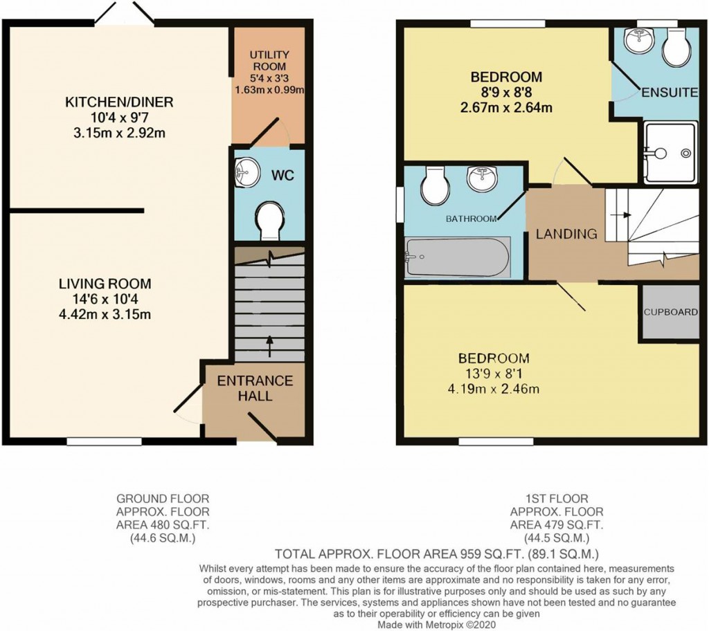 Floorplans For Oxlip Way, Stowupland, Stowmarket
