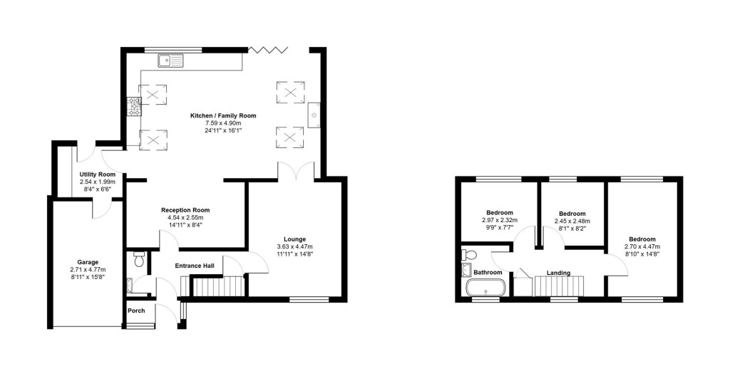 Floorplans For Combs Green, Combs, Stowmarket