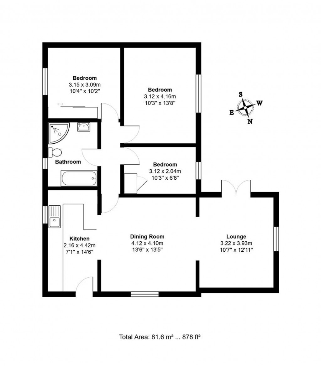 Floorplans For Stowmarket Road, Old Newton, Stowmarket