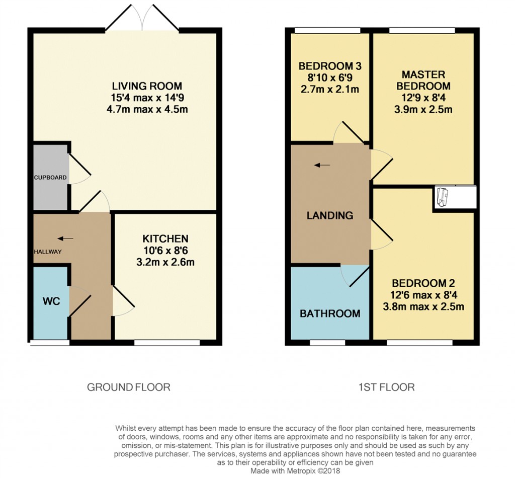 Floorplans For Fieldfare Close, Stowmarket