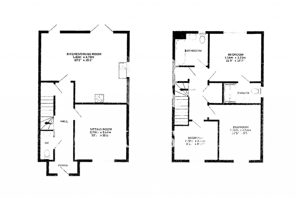 Floorplans For Hubbards Close, Combs