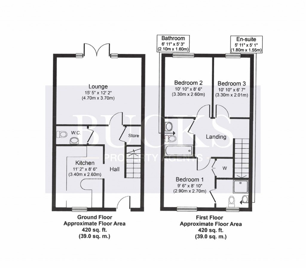 Floorplans For Binyon Close, Stowmarket
