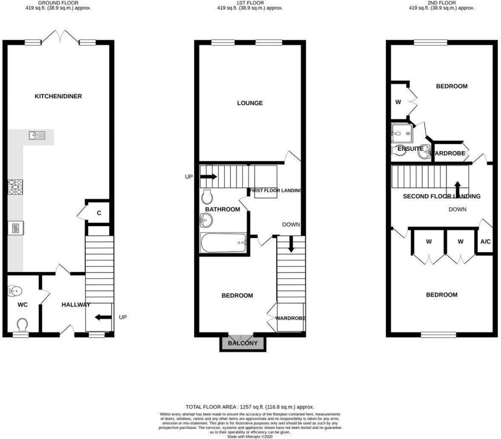 Floorplans For Wagtail Drive, Stowmarket