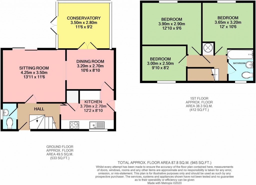 Floorplans For Spencer Way, Stowmarket