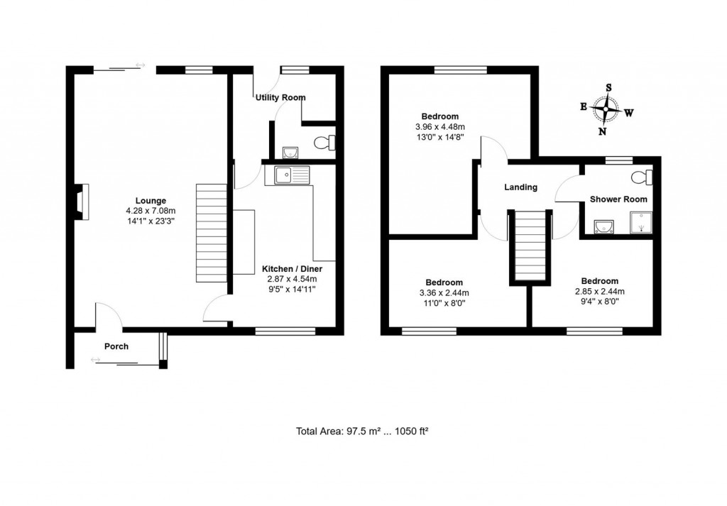 Floorplans For Lavenham Way, Stowmarket