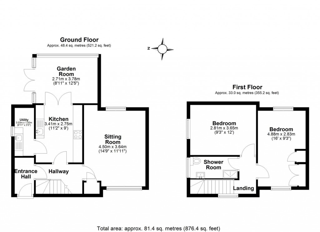 Floorplans For Falconer Avenue, Old Newton, Stowmarket