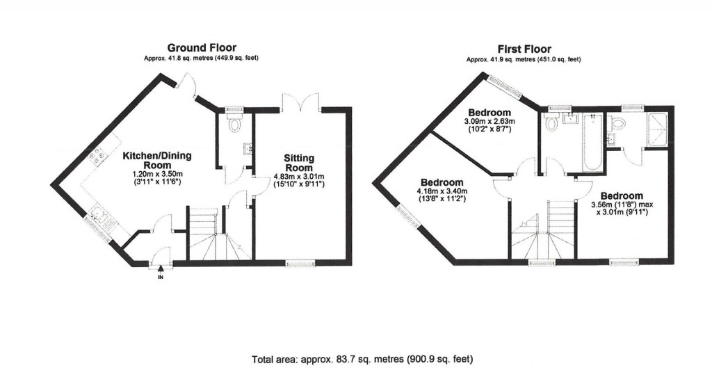 Floorplans For Monks Path, Elmswell, Bury St. Edmunds