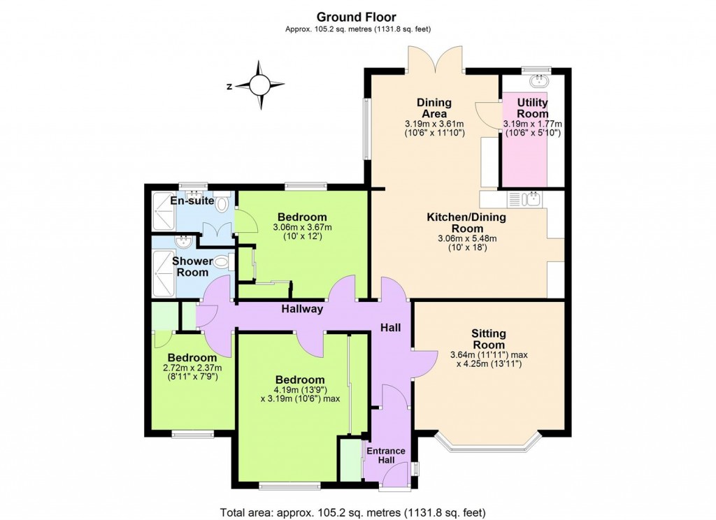 Floorplans For Thorney Green Road, Stowupland, Stowmarket
