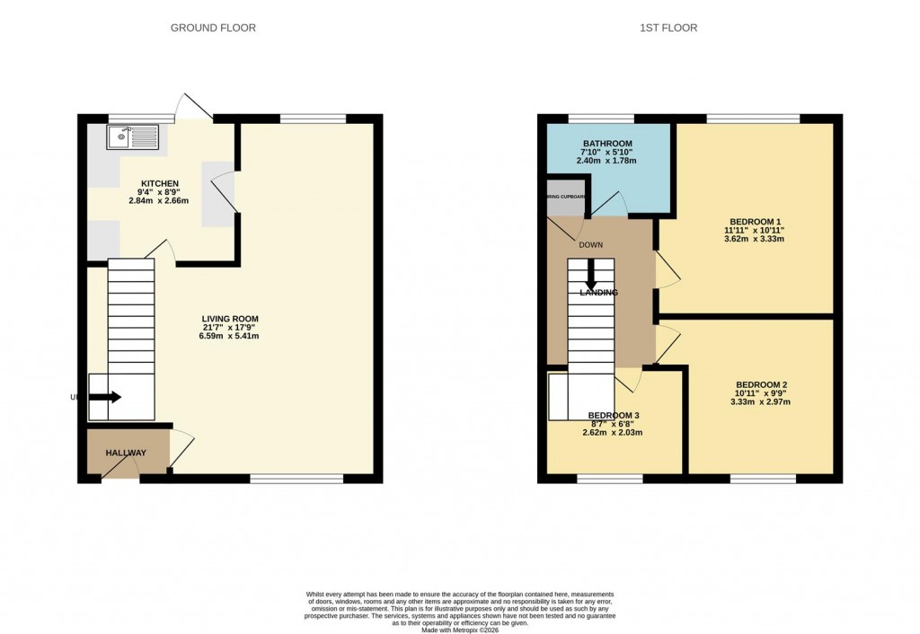 Floorplans For Bennett Avenue, Elmswell, Bury St. Edmunds