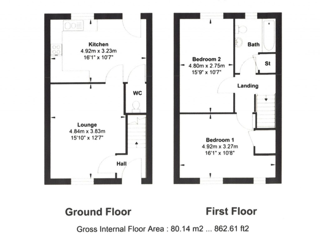Floorplans For Steggall Road, Haughley, Stowmarket