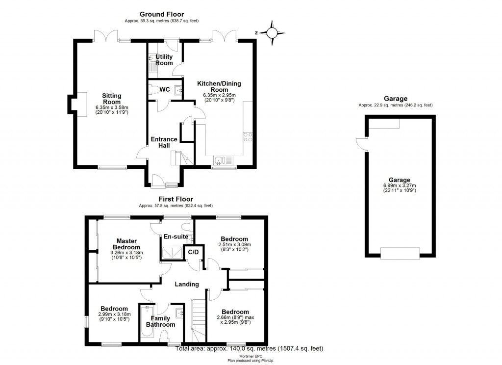 Floorplans For St. Peters Close, Charsfield, Woodbridge